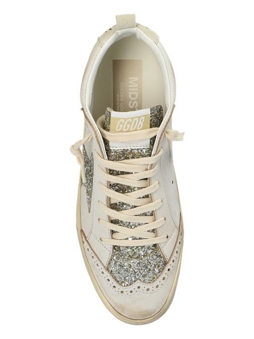 sneaker Mid Star Classic Golden Goose beige platiunum Golden Goose | GWF00122F00809815647